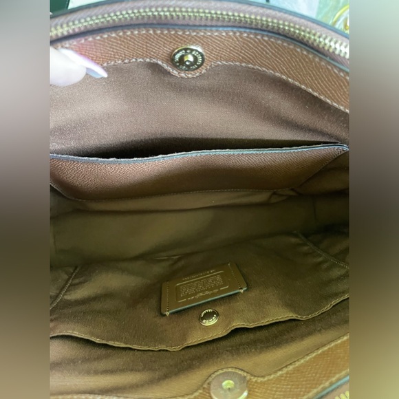 COACH EUC shoulder bag w/3 compartments & D-rings to add a crossbody strap! - Picture 11 of 12